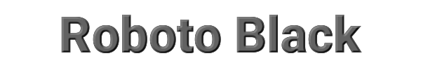 Roboto Black 