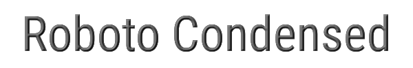 Roboto Condensed 