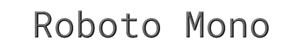 Roboto Mono 