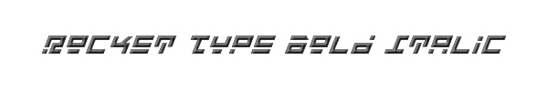 Rocket Type Bold Italic 