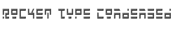 Rocket Type Condensed 