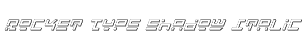 Rocket Type Shadow Italic 