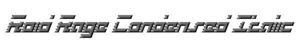 Roid Rage Condensed Italic 