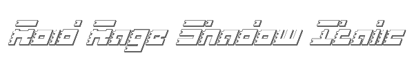 Roid Rage Shadow Italic 