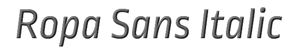 Ropa Sans Italic 
