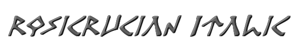 Rosicrucian Italic 