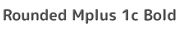 Rounded Mplus 1c Bold 