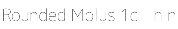 Rounded Mplus 1c Thin 