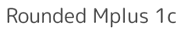 Rounded Mplus 1c 