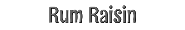 Rum Raisin 