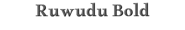 Ruwudu Bold 