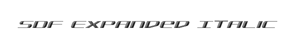SDF Expanded Italic 