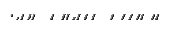 SDF Light Italic 