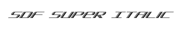 SDF Super Italic 