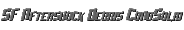 SF Aftershock Debris CondSolid Italic 