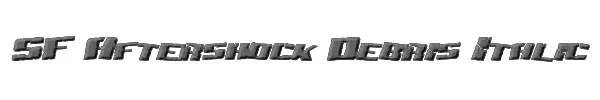 SF Aftershock Debris Italic 