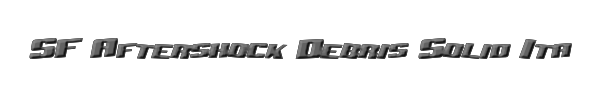 SF Aftershock Debris Solid Italic 