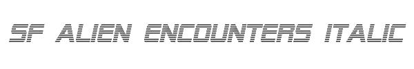 SF Alien Encounters Italic 