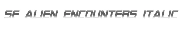 SF Alien Encounters Italic 
