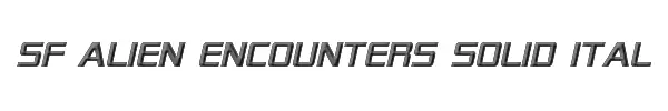 SF Alien Encounters Solid Italic 