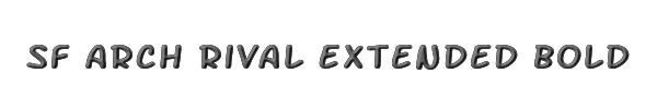 SF Arch Rival Extended Bold 