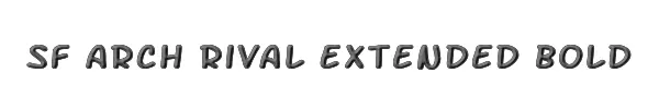 SF Arch Rival Extended Bold 