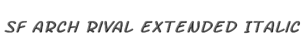 SF Arch Rival Extended Italic 