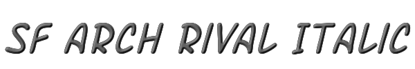 SF Arch Rival Italic 