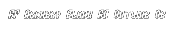 SF Archery Black SC Outline Oblique 