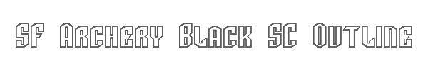 SF Archery Black SC Outline 