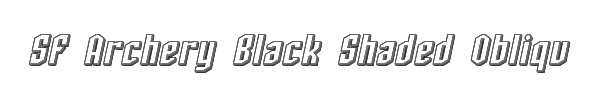 SF Archery Black Shaded Oblique 