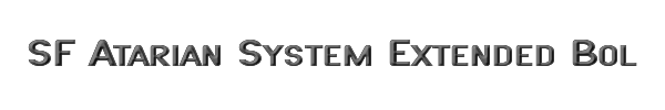 SF Atarian System Extended Bold 