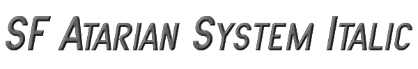 SF Atarian System Italic 