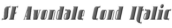 SF Avondale Cond Italic 