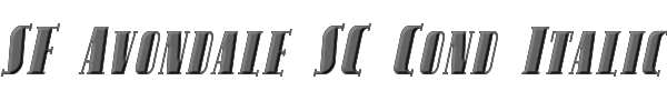 SF Avondale SC Cond Italic 