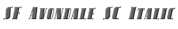 SF Avondale SC Italic 