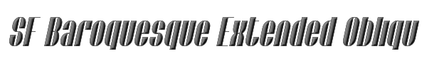 SF Baroquesque Extended Oblique 