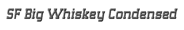 SF Big Whiskey Condensed 