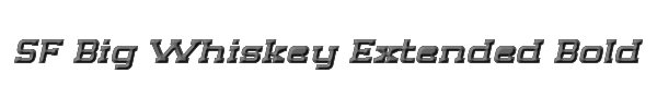 SF Big Whiskey Extended Bold 