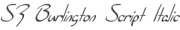 SF Burlington Script Italic 