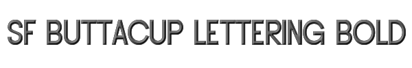 SF Buttacup Lettering Bold 