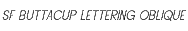 SF Buttacup Lettering Oblique 