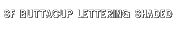 SF Buttacup Lettering Shaded 