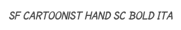 SF Cartoonist Hand SC Bold Italic 