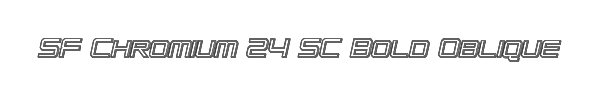 SF Chromium 24 SC Bold Oblique 