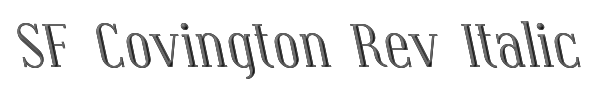 SF Covington Rev Italic 