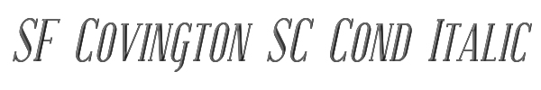 SF Covington SC Cond Italic 