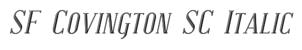 SF Covington SC Italic 