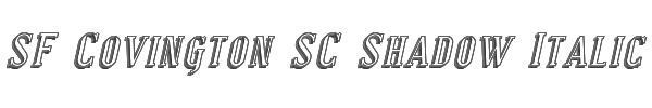 SF Covington SC Shadow Italic 