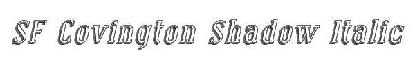 SF Covington Shadow Italic 